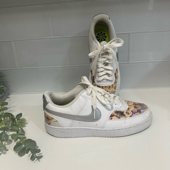 Women's Court Vision Low Next Nature Sneakers Custom Made Taylor Swift Size 7.5 - Picture 2 of 12